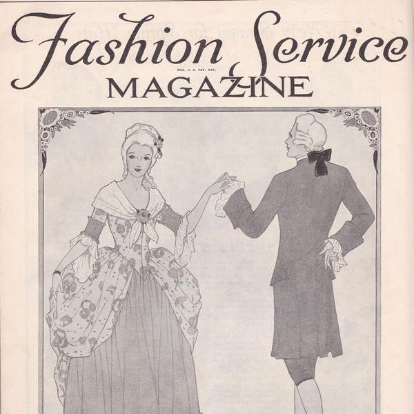 PDF Reproduction - 1932 February - Fashion Service Woman's Institute - Instant Download