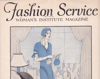 PDF Reproduction - 1931 January - Woman's Institute Fashion Magazine - Art Deco  - Instant Download