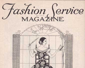 PDF Reproduction - 1932 January - Fashion Service Woman's Institute - Instant Download