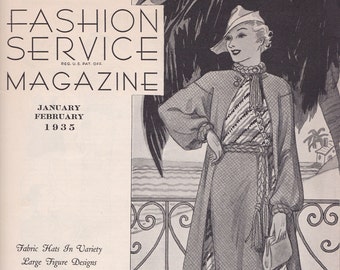PDF-reproductie - 1935 januari februari - Fashion Service - Woman's Institute - Direct downloaden