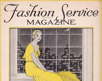 PDF Reproduction - 1931 September - Woman's Institute Fashion Service Magazine - Art Deco  - Instant Download