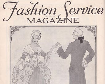 PDF Reproduction - 1932 February - Fashion Service Woman's Institute - Instant Download