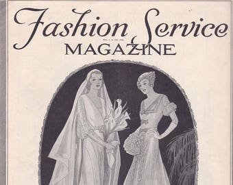 PDF Reproduction - 1932 March Fashion Service - Woman's Institute - Instant Download