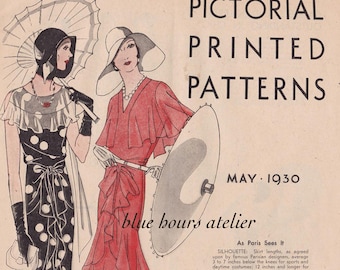 PDF Reproduction - 1930 May - Pictorial Printed Patterns Book - Instant Download