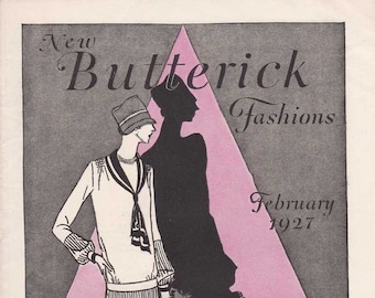 PDF Reproduction - 1927 February - New Butterick Fashions Booklet - Instant Download