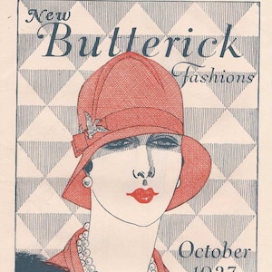 PDF Reproduction - 1927 October - Butterick New Fashions Booklet - Instant Download