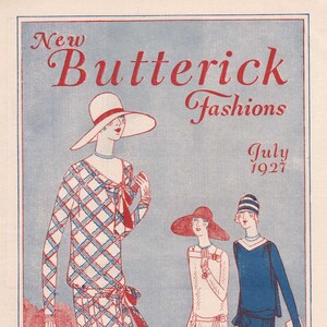 PDF Reproduction - 1927 July - Butterick Fashion Booklet - Instant Download