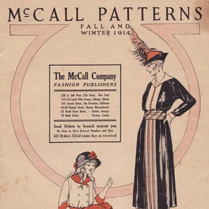 PDF Reproduction - 1914 Fall-Winter- McCall Pattern Catalog - Instant Download