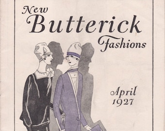 PDF Reproduction - 1927 April - Butterick New Fashions Booklet - Instant Download