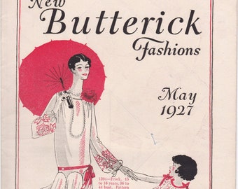 PDF Reproduction - May 1927 - New Butterick Fashions Booklet - Instant Download