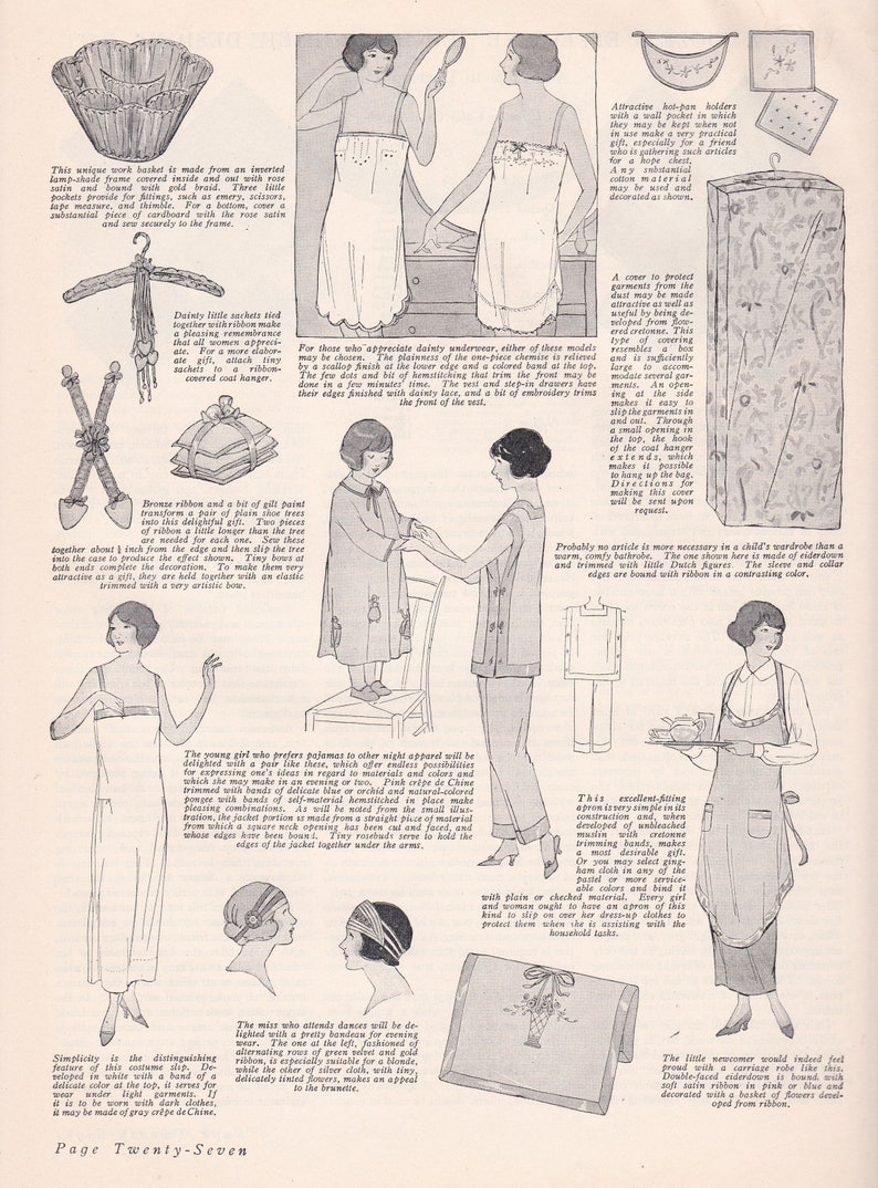 PDF Reproduction Bundle 1924 and 1929 Home Sewing Helps Woman's Institute Books Instant Download image 6