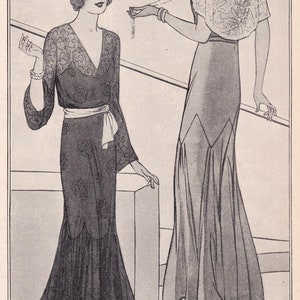 PDF Reproduction 1931 September Woman's Institute Fashion Service Magazine Art Deco Instant Download image 3