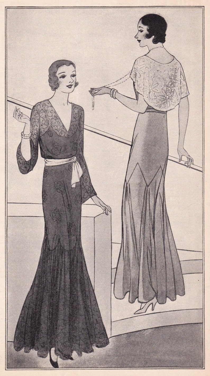 PDF Reproduction 1931 September Woman's Institute Fashion Service Magazine Art Deco Instant Download image 3