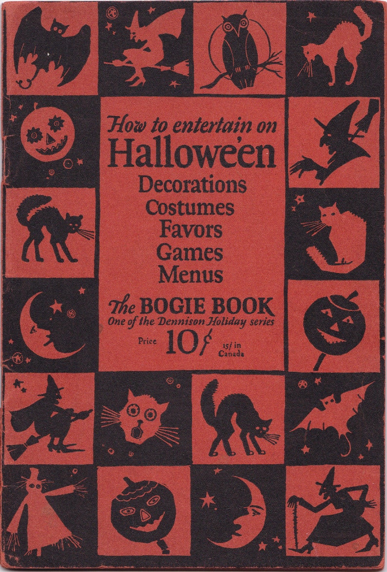 PDF Reproduction - 1926 - Dennison's Bogie Book - Vintage Halloween Costume Party  - Instant Download 