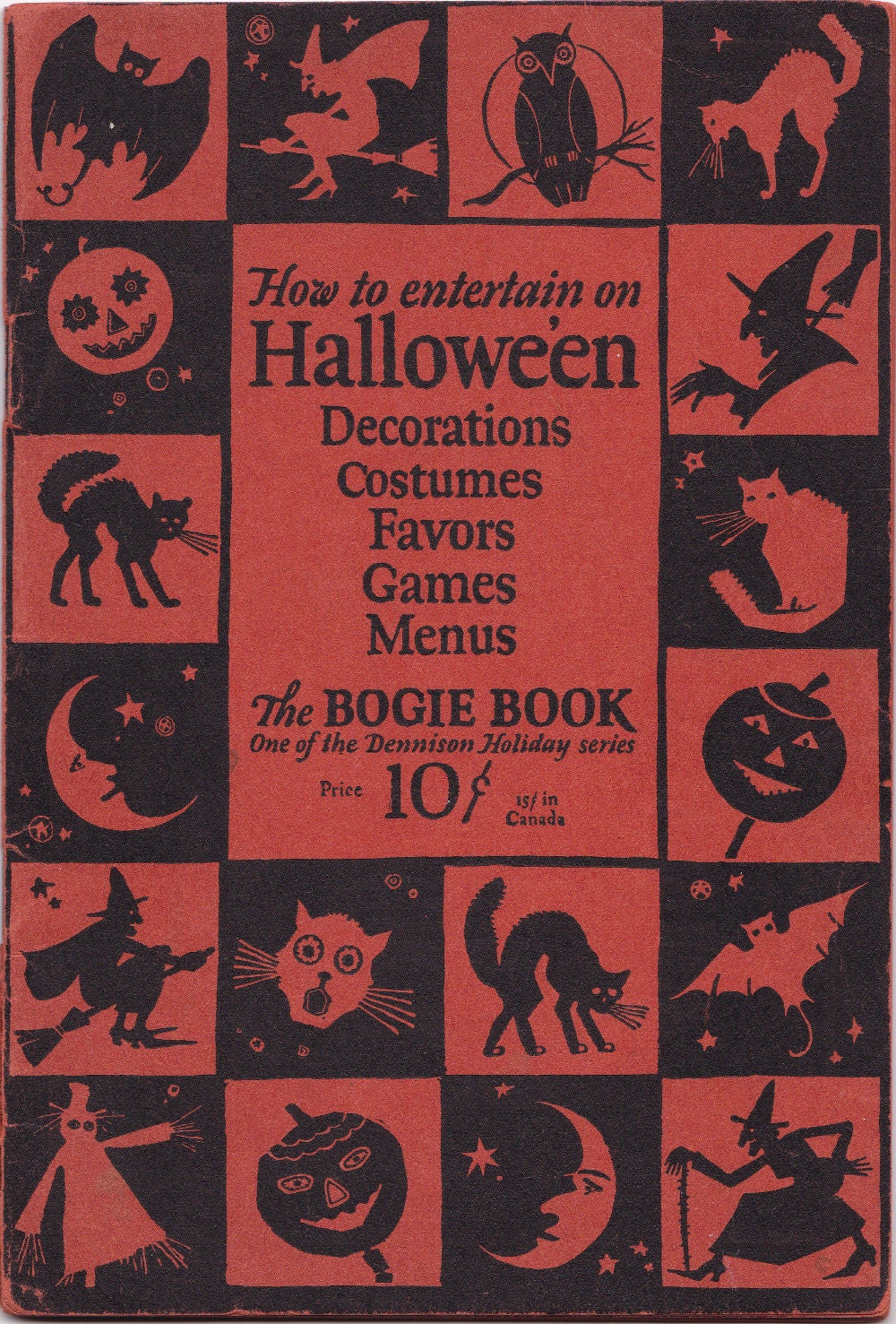 PDF Reproduction - 1926 - Dennison's Bogie Book - Vintage Halloween Costume Party  - Instant Download