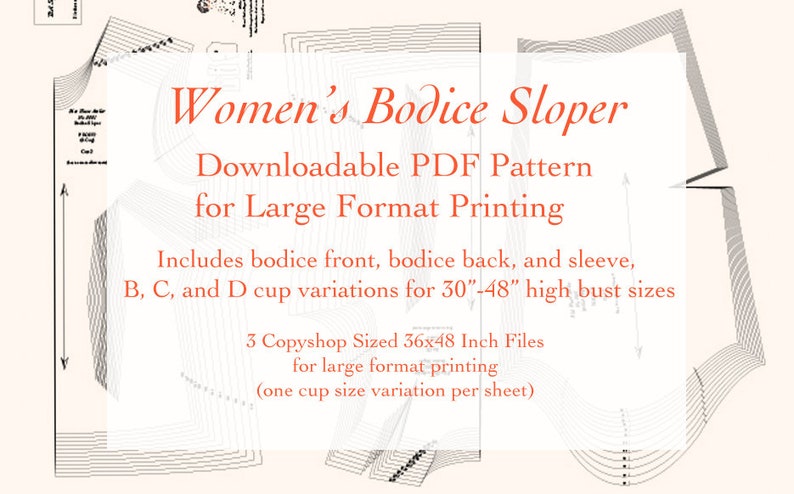 Women's Woven Bodice Sloper, 30