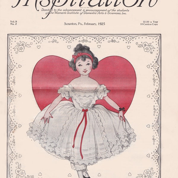PDF Reproduction - 1925 February - Inspiration Magazine - Woman's Institute - Instant Download