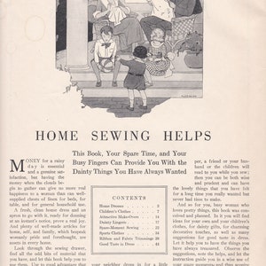 PDF Reproduction Bundle 1924 and 1929 Home Sewing Helps Woman's Institute Books Instant Download image 2