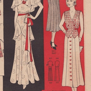 PDF Bundle 1931 1932 Summer Fashions Three Pictorial Pattern Catalogs of Art Deco Era Fashions PDF Instant Download image 3