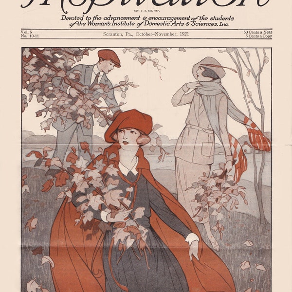PDF Reproduction - 1921 November/December - Inspiration Magazine - Woman's Institute - Instant Download