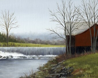 Limited Edition Print by Corliss Blakely "The Weston Mill "