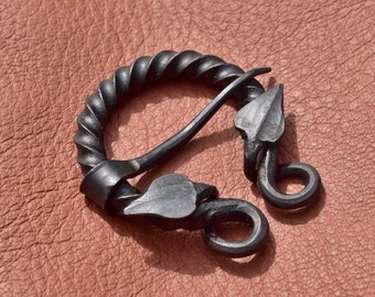 Hand Forged Viking Horseshoe Brooch/Penannular Brooch