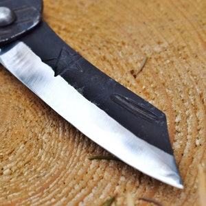 Hand Forged Nordic Higo Style Friction Folder Knife image 7