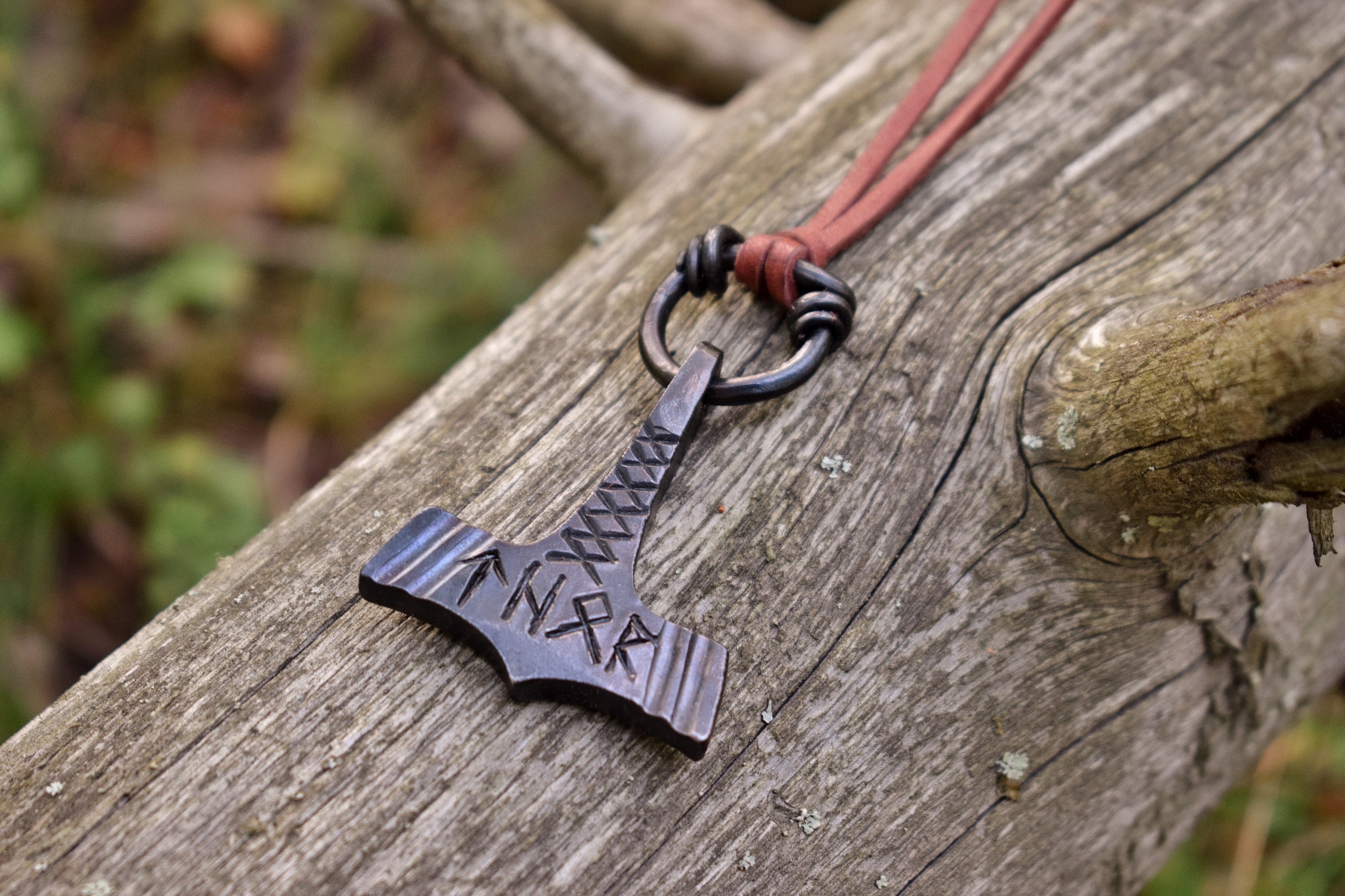 Thorshammer Handgeschmiedet aus Stahl Mjölnir Valhalla Wikinger Vikings Thor