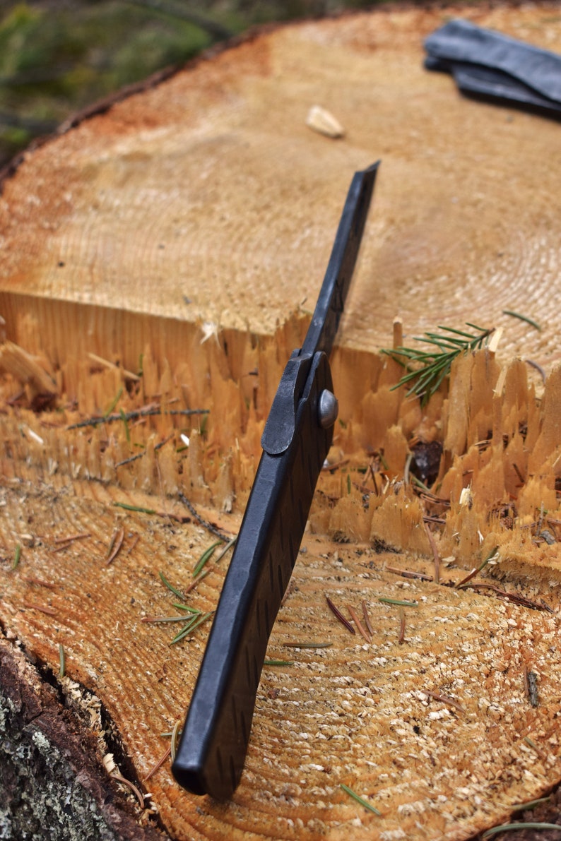 Hand Forged Nordic Higo Style Friction Folder Knife image 3