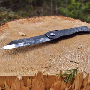 Hand Forged Nordic Higo Style Friction Folder Knife image 4