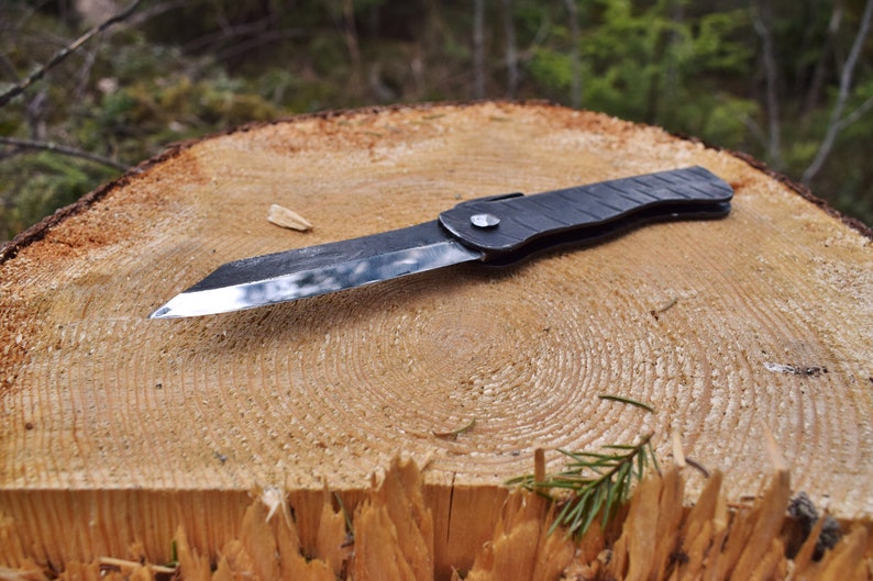Hand Forged Nordic Higo Style Friction Folder Knife image 4