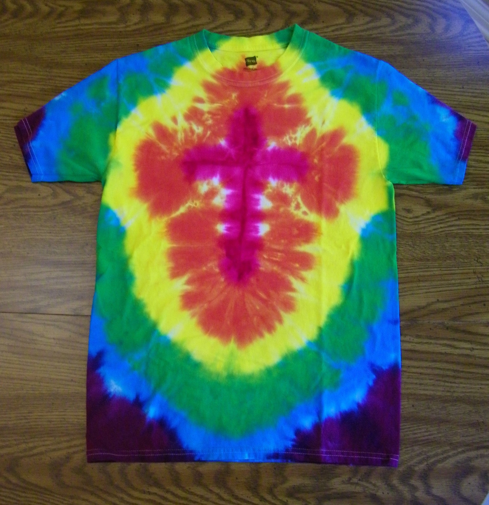 Tie Dye Cross Shirt, Christian T Shirts Men, Hippie Clothes Women
