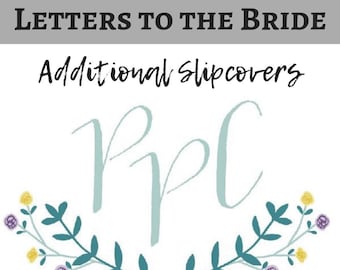 ADD ON Slipcover Pages for 8.5x11" Letters to the Bride Scrapbook Album