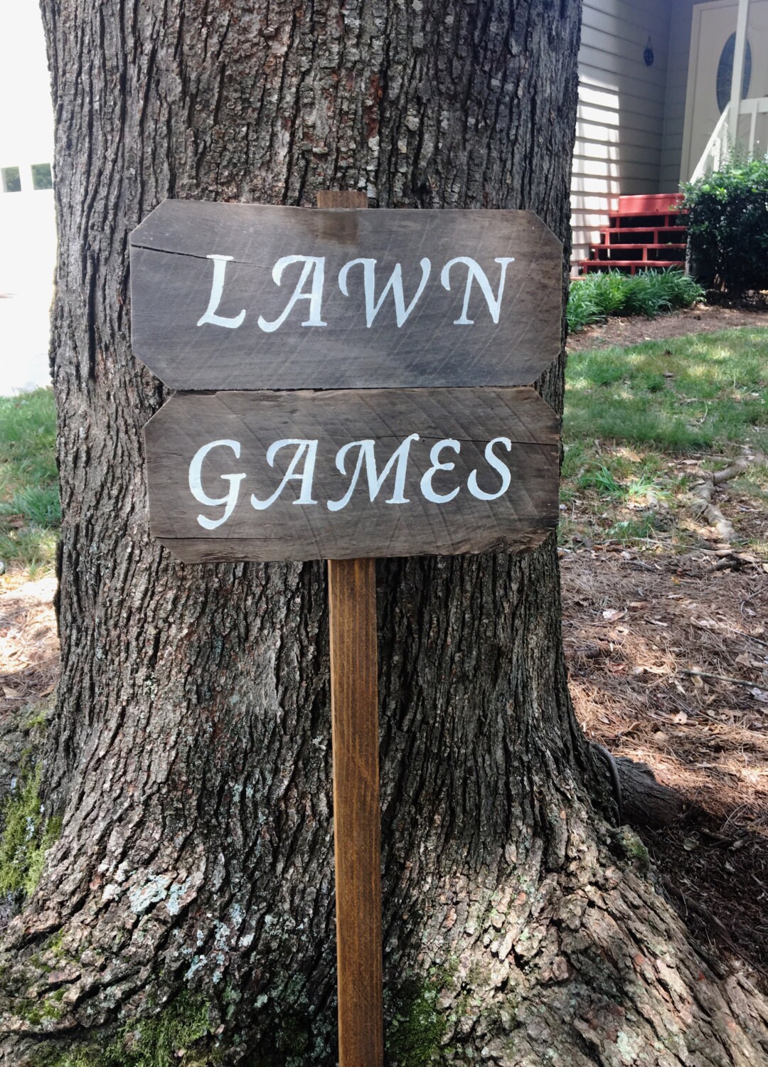 Lawn Games Sign Yard Games Sign Barn Wood Signs Rustic Wood Etsy