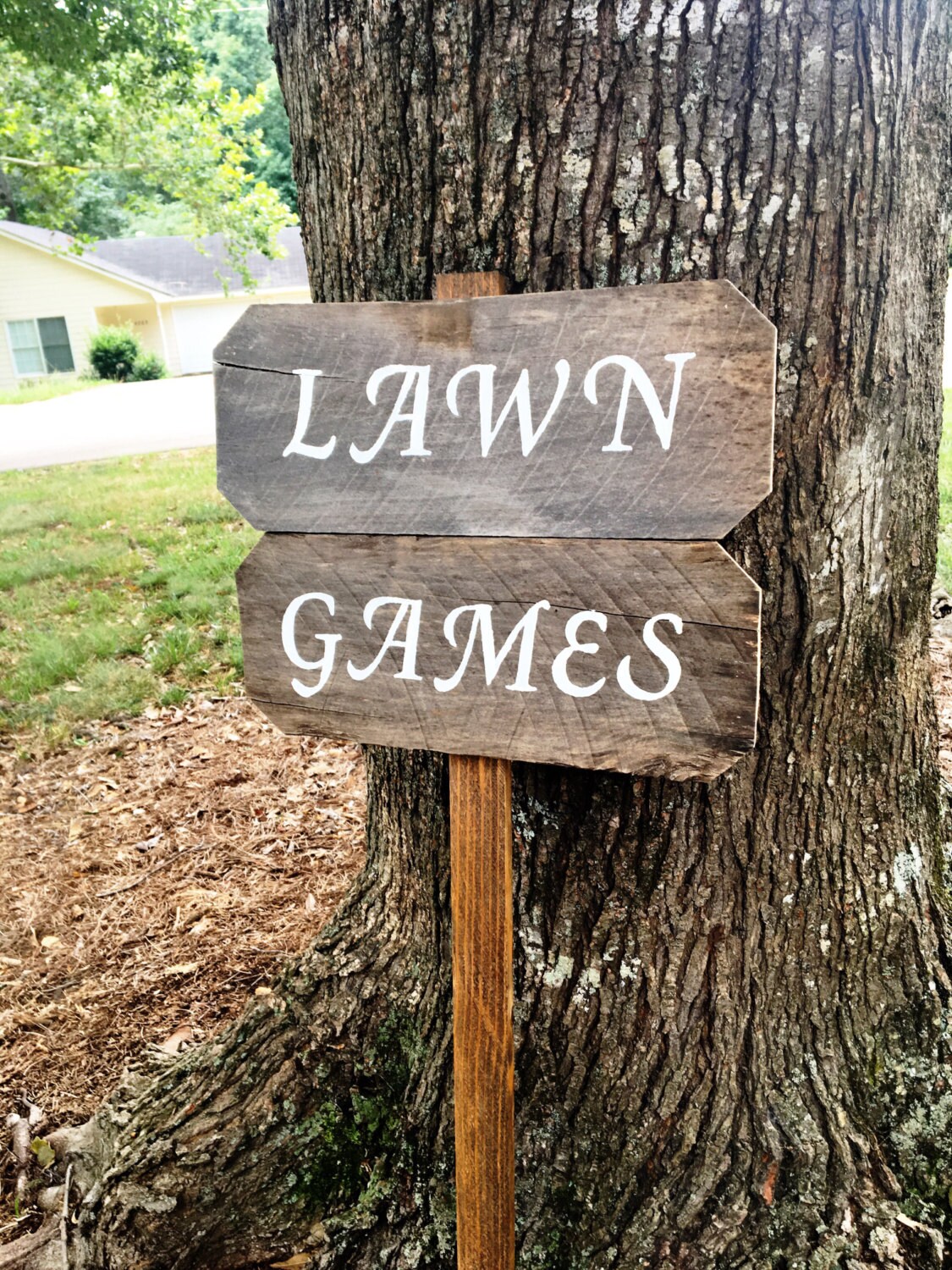 Lawn Games Sign Lawn Games Wedding Yard Games Rustic Wooden Etsy