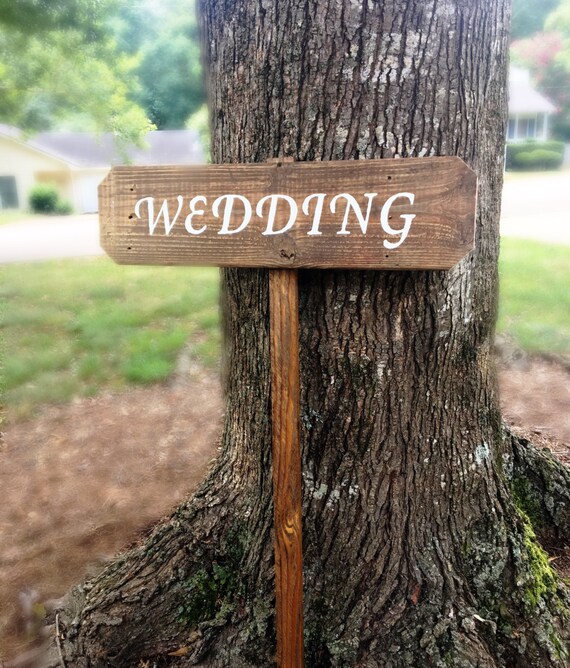 Wedding Signs Wood Wedding Arrow Sign Wooden Wedding Signs Etsy