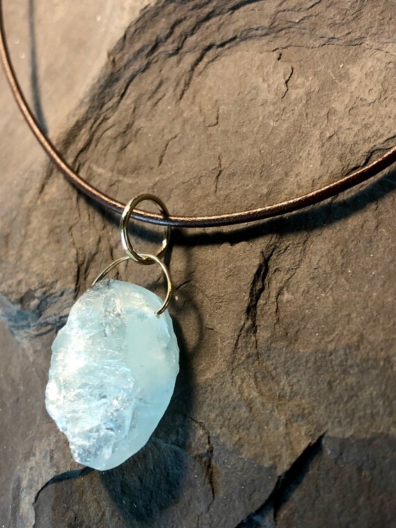Aquamarine necklace best sale etsy