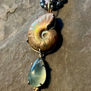 Ammonite Talisman - One of a Kind Pendant Necklace