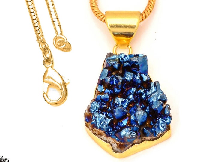 Chalcopyrite Pendant Necklaces & FREE 3MM Italian 925 Sterling Silver Chain GPH308