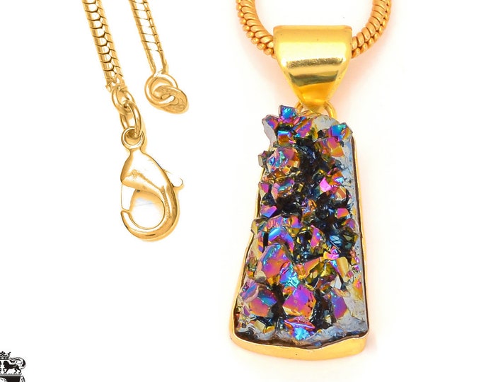 Chalcopyrite Pendant Necklaces & FREE 3MM Italian 925 Sterling Silver Chain GPH311