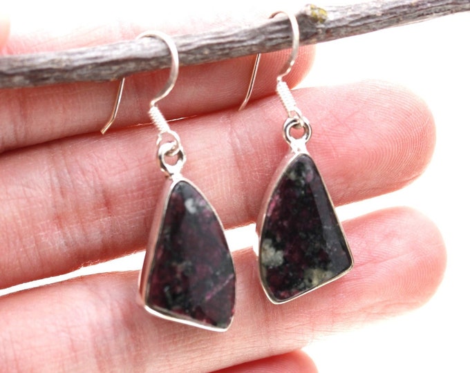 Russian Eudialyte 925 Sterling Silver Earrings E88