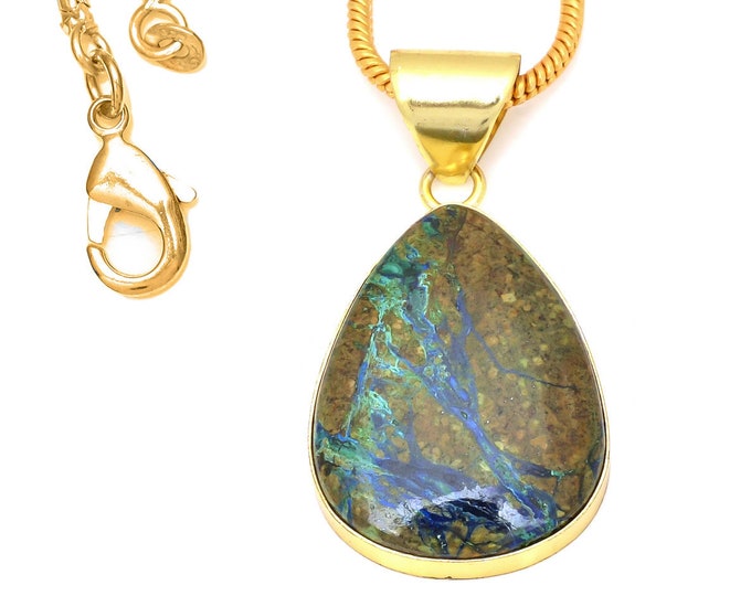 Shattuckite Pendant Necklaces & FREE 3MM Italian 925 Sterling Silver Chain GPH53