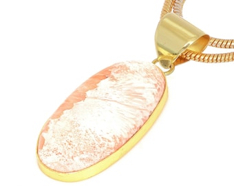 Scolecite Pendant Necklaces & FREE 3MM Italian 925 Sterling Silver Chain GPH404