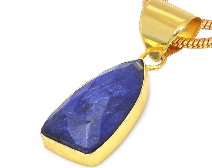 Sapphire Pendant Necklaces & FREE 3MM Italian 925 Sterling Silver Chain GPH209