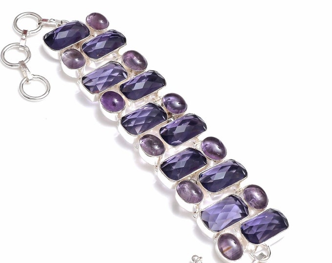 Amethyst 925 Sterling Silver Bracelet B4094