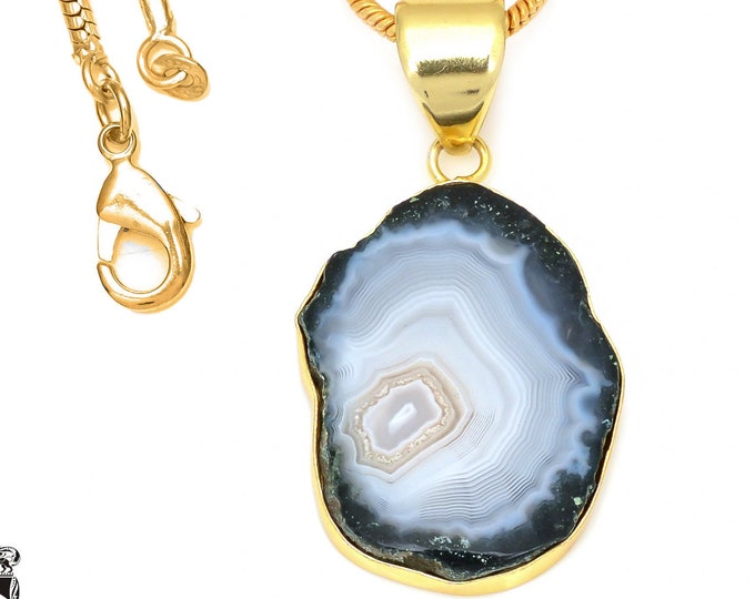 Agate Stalactite Pendant Necklaces & FREE 3MM Italian 925 Sterling Silver Chain GPH29