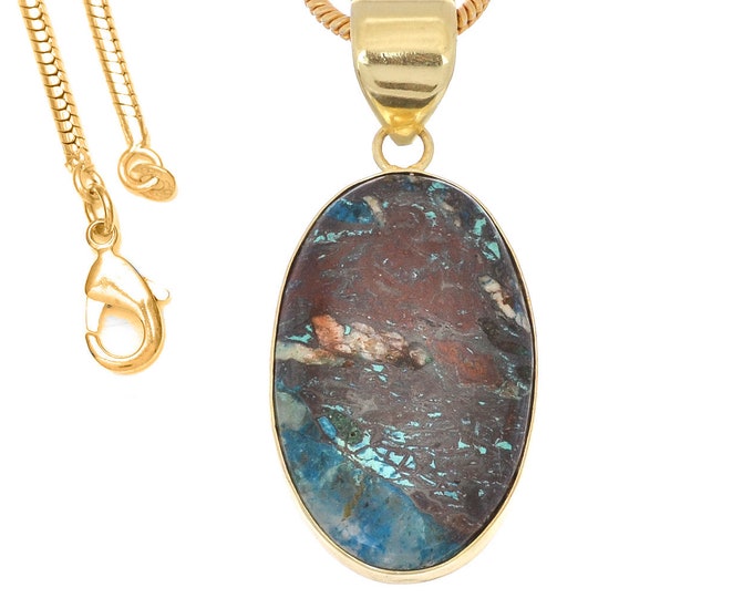 Shattuckite Pendant Necklaces & FREE 3MM Italian 925 Sterling Silver Chain GPH1120