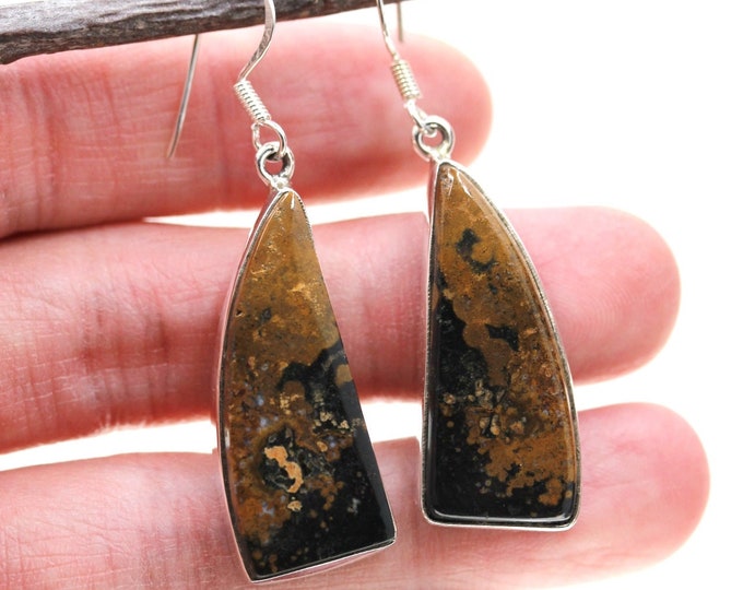 Ocean Jasper 925 Sterling Silver Earrings E72