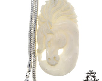 Pegasus Carving Pendant & FREE 3MM Italian 925 Sterling Silver Chain C265