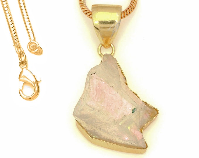 Angel Aura Quartz Pendant Necklaces & FREE 3MM Italian 925 Sterling Silver Chain GPH1718